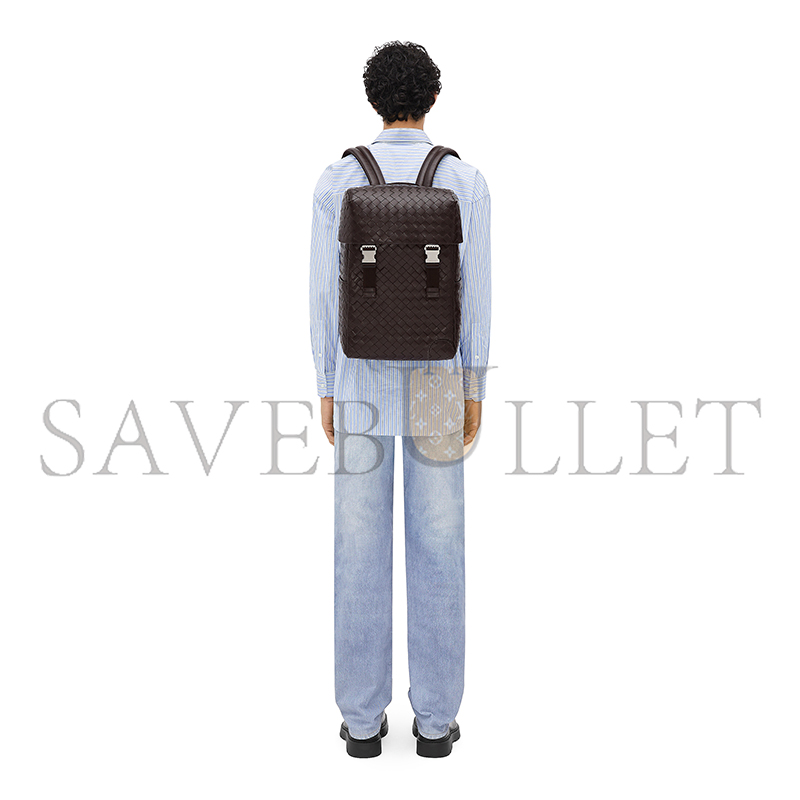 BOTTEGA VENETA INTRECCIATO FLAP BACKPACK 766580V2HL22145 (38*26*15cm)